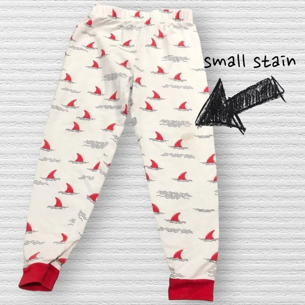 Shark Fin Pajamas 2 Red Just Blanks